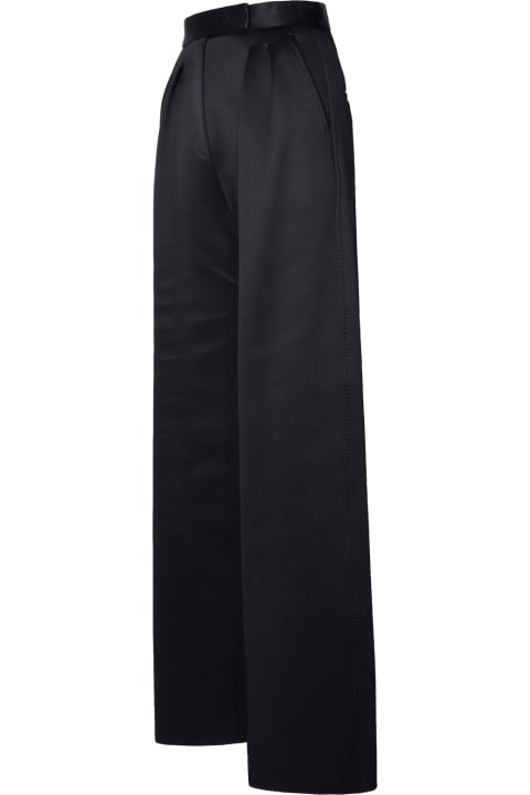 Pants & Shorts for Women Max Mara 'zinnia' Black Cotton Blend Pants