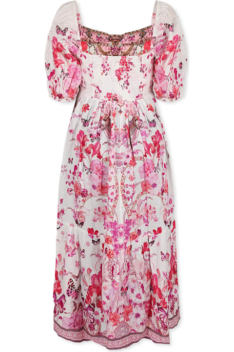 Homeware Camilla Pink Dress For Girl With Floral Print