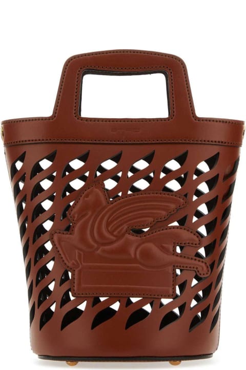 Homeware Etro Caramel Leather Bucket Bag