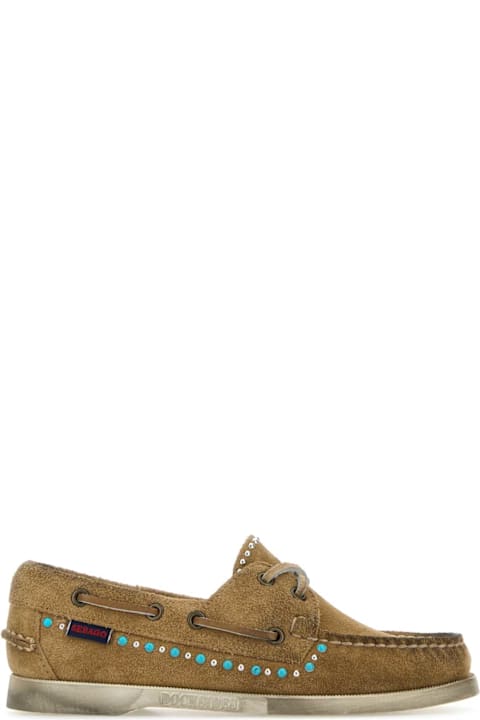 Sebago for Kids Sebago Camel Suede Portland Flesh Out Loafers