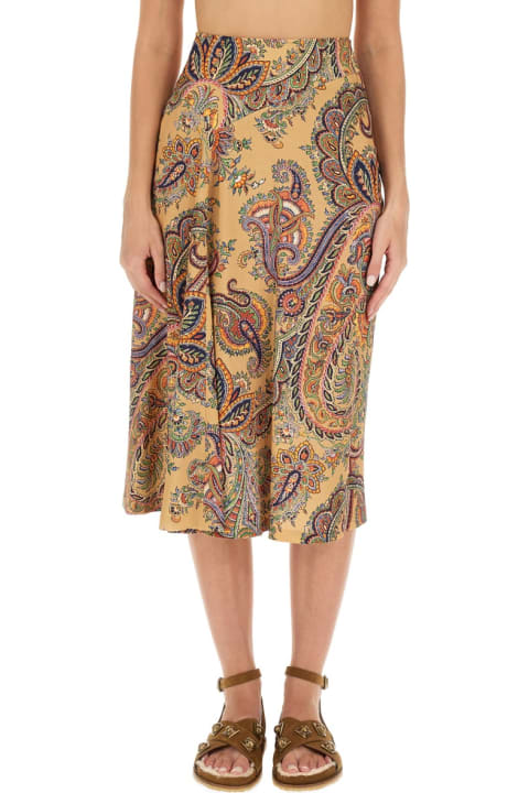 ウィメンズ スカート Etro Paisley Print Skirt