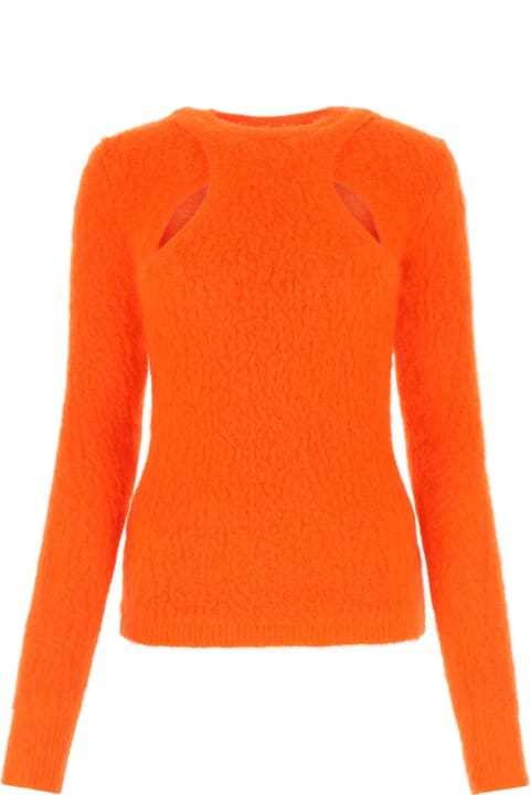 Fashion for Women Isabel Marant Fluo Orange Mohair Blend Alford Sweater
