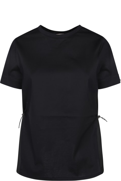 Herno Topwear for Women Herno Short Sleeves Black T-shirt