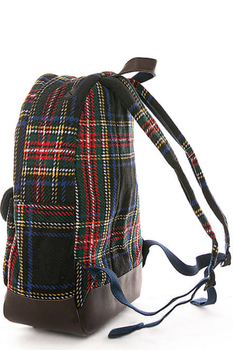 Backpacks for Men MC2 Saint Barth Tartan Print Backpack
