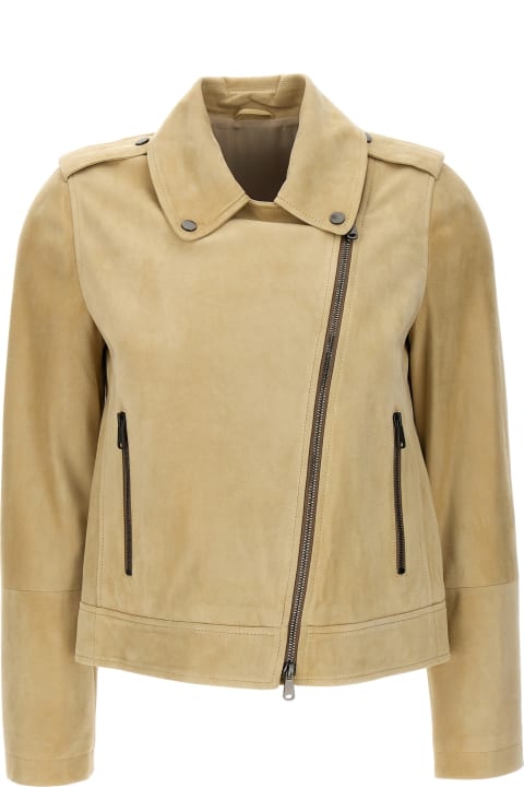 Brunello Cucinelli Coats & Jackets for Women Brunello Cucinelli Suede Jacket