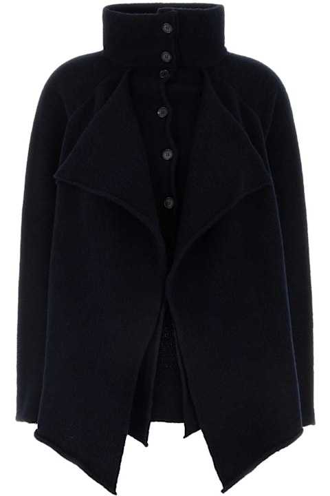 J.W. Anderson لـ Women J.W. Anderson Navy Blue Wool Blend Cardigan