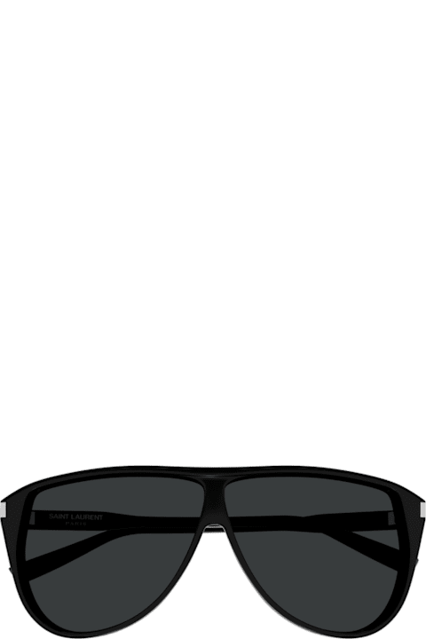 Saint Laurent Eyewear Eyewear for Men Saint Laurent Eyewear Saint Laurent Sl 731 Gaspar Linea Corner Angle 002 Black Black Sunglasses