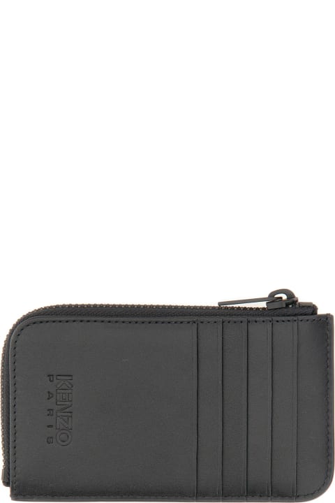 Kenzo Accessories for Men Kenzo Leather Card Holder