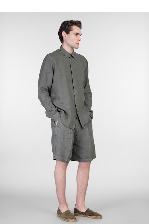 costumein Clothing for Men costumein Domenico Shirt In Green Linen