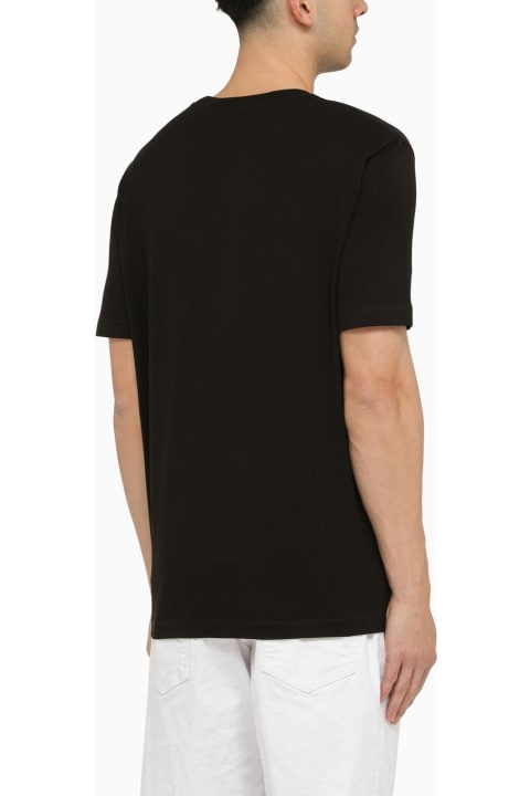Dsquared2 Sale for Men Dsquared2 Black Cotton T-shirt With Logo Print