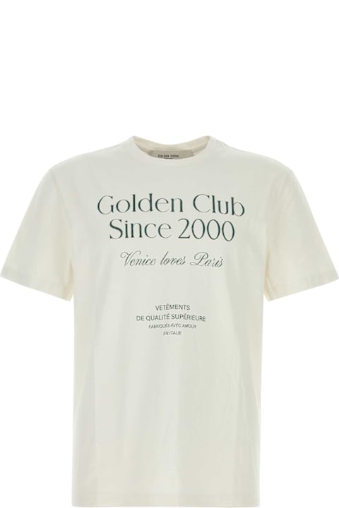 Golden Goose Clothing Sale for Men Golden Goose Chalk Cotton T-shirt