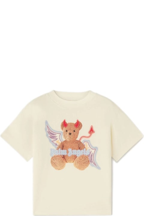 Palm Angels for Kids Palm Angels Palm Angels T-shirts And Polos Beige