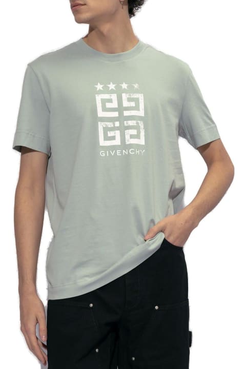 Givenchy Topwear for Men Givenchy 4g Logo Printed Crewneck T-shirt