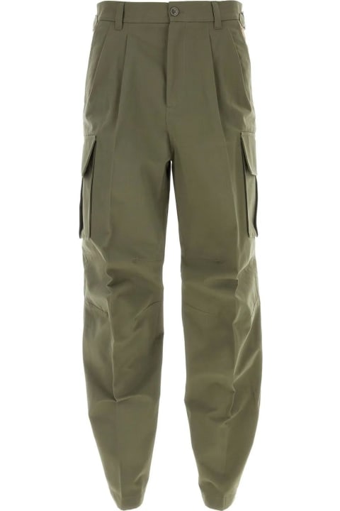 Sale for Men Gucci Army Green Cotton Cargo Pant