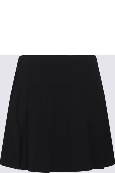 Palm Angels Skirts for Women Palm Angels Black Cotton Skirt