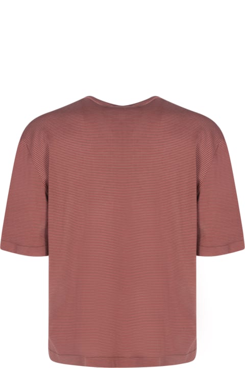Homeware Lardini Jersey Striped Red/brown T-shirt