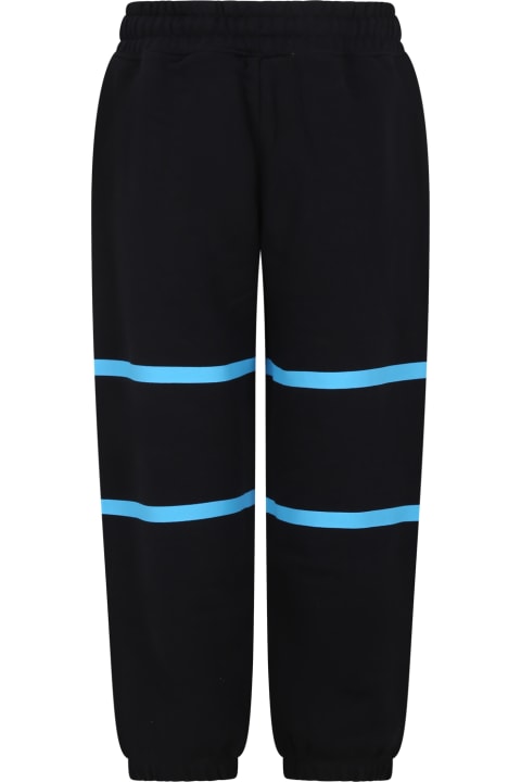 Black Trousers For Kids With Logo