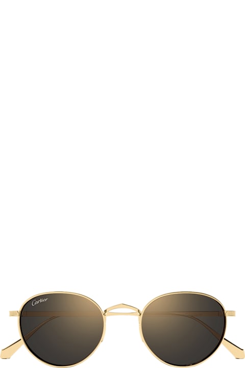 Cartier Eyewear Kids Cartier Eyewear Cartier Ct0626s Signature C De Cartier 006 Gold Grey Sunglasses