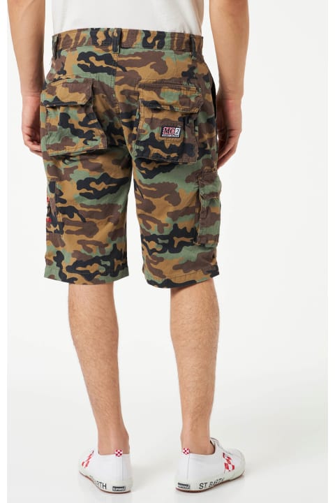 أدوات منزلية MC2 Saint Barth Man Camouflage Cargo Bermuda With Pockets