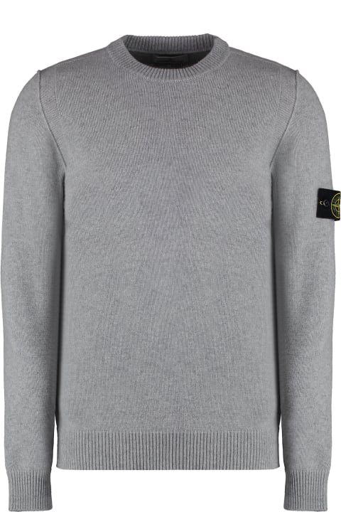 Stone Island Sweaters for Men Stone Island Wool-blend Crew-neck Sweater