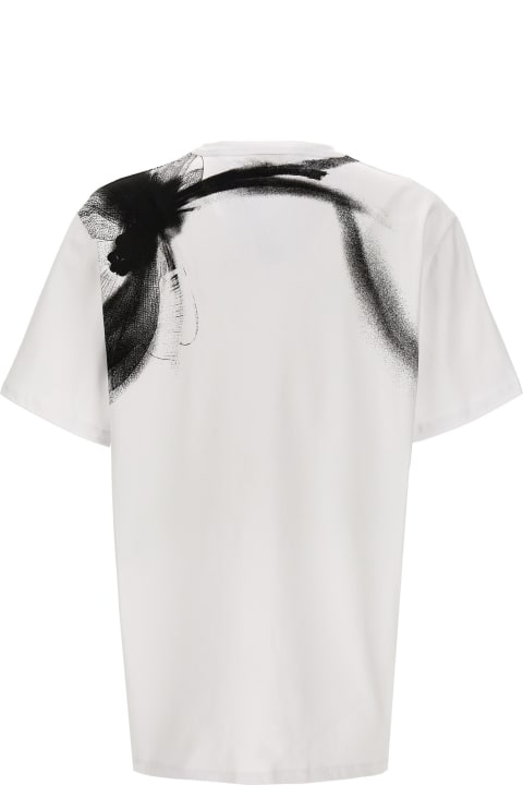 メンズ Alexander McQueenのトップス Alexander McQueen Contrast Print T-shirt