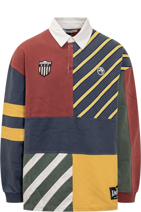 AMBUSH for Men AMBUSH Patchwork Rugby Shirt