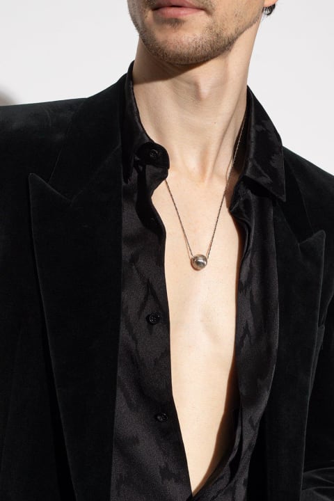Jewelry for Men Saint Laurent Spherical Charm Necklace
