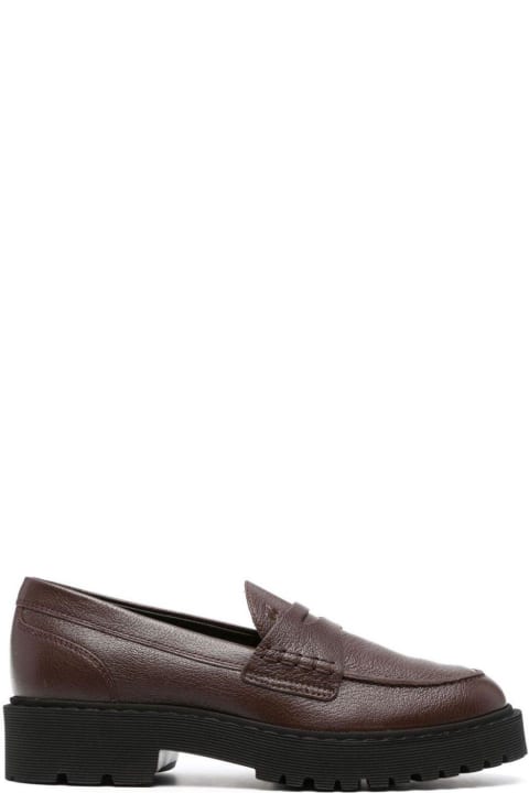 Hogan High-Heeled Shoes for Women Hogan Round-toe Slip-on Loafers