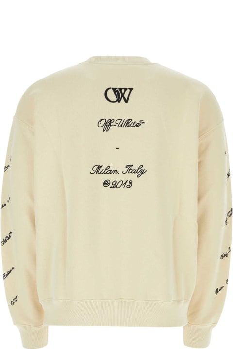 Fashion for Men Off-White Sand Cotton Sweatshirt