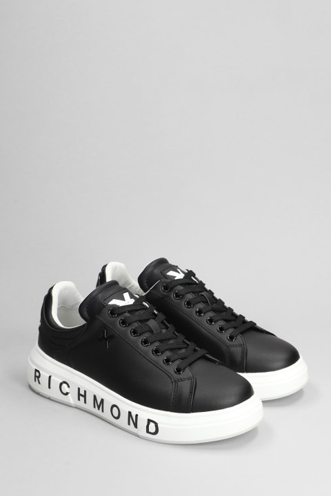 John Richmond for Kids John Richmond Sneakers In Black Leather