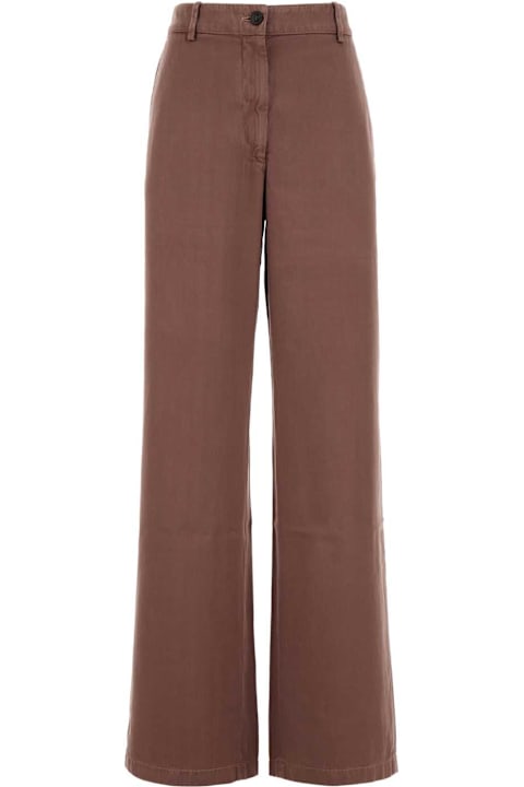 Dries Van Noten سراويل طويلة وقصيرة لـ السيدات Dries Van Noten Antiqued Pink Paxy Pant