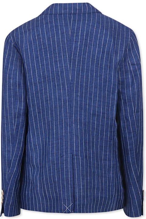 Homeware Dolce 
Gabbana Blue Jacket For Boy With Dg Monogram