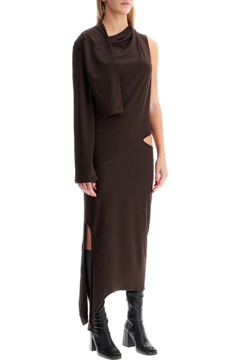 Homeware Courrèges Brown One-shoulder Dress With Cut-out