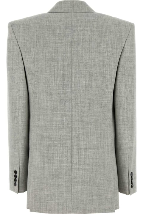 Saint Laurent for Women Saint Laurent Grey Wool Blazer