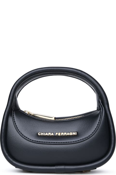 ウィメンズ Chiara Ferragniのトートバッグ Chiara Ferragni Small 'hyper' Black Polyester Bag