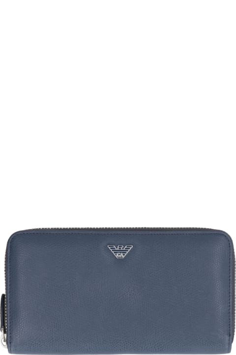 Emporio Armani for Women Emporio Armani Leather Zip Around Wallet