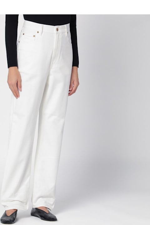 Golden Goose Pants & Shorts for Women Golden Goose White Denim Trousers