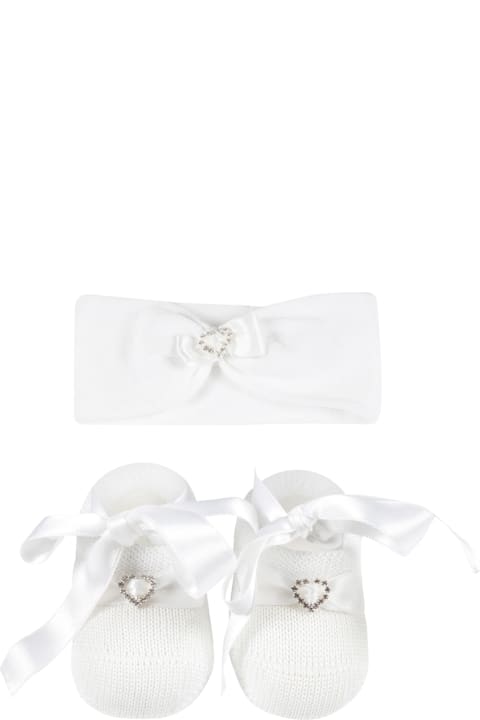 Accessories & Gifts for Baby Boys La Perla White Set For Baby Girl