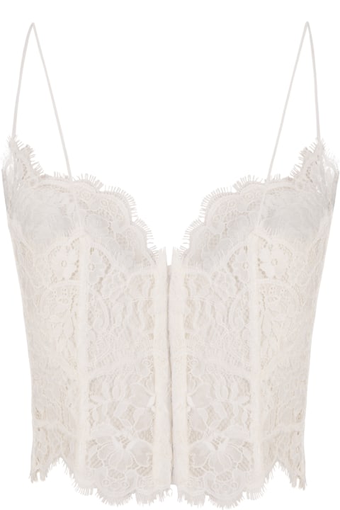 Underwear & Nightwear for Women Ermanno Scervino All-over White Lace Top