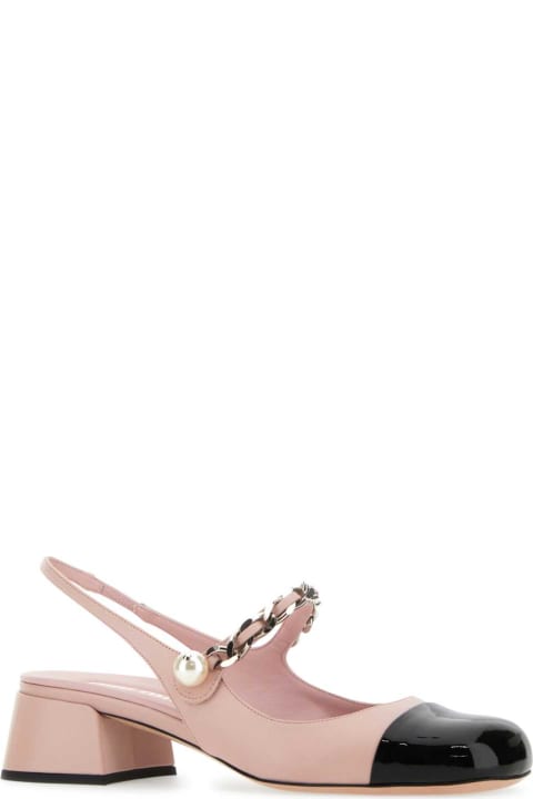 Sale for Women Miu Miu Pink Leather Pumps