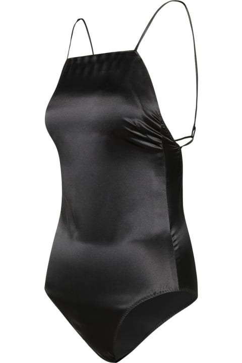Underwear & Nightwear for Women Max Mara 'rugiada' Black Silk Top