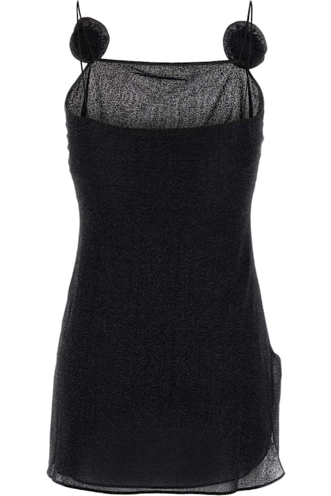 Oseree for Women Oseree Black Nylon Mini Dress