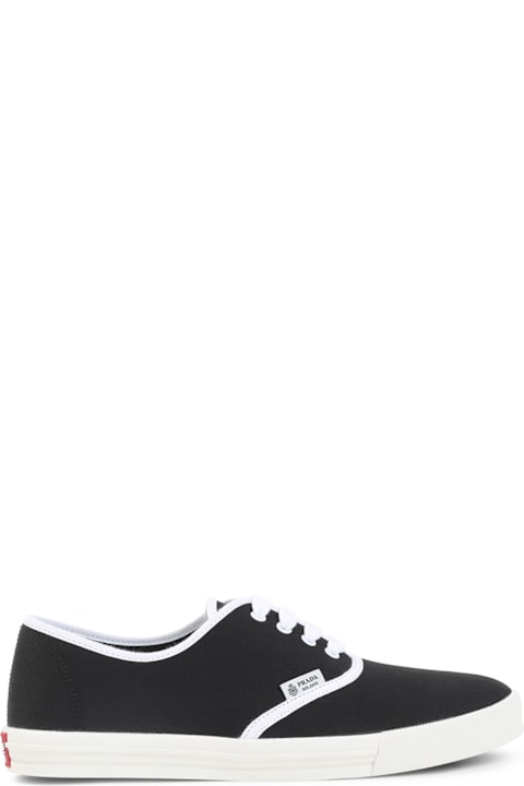 Prada لـ Kids Prada Cotton Sneakers
