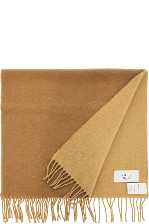 Maison Kitsuné Scarves for Men Maison Kitsuné 'bold Fox Head Reversible Scar