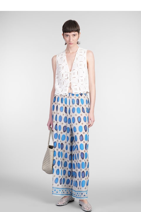 أدوات منزلية Holy Caftan Vivi Vest In White Cotton