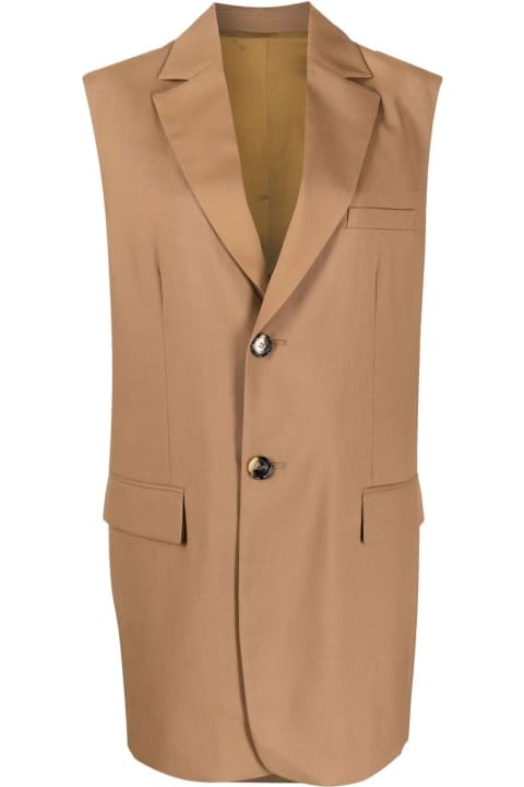 Marni Coats & Jackets for Women Marni Brown Virgin Wool Waistcoat Marni