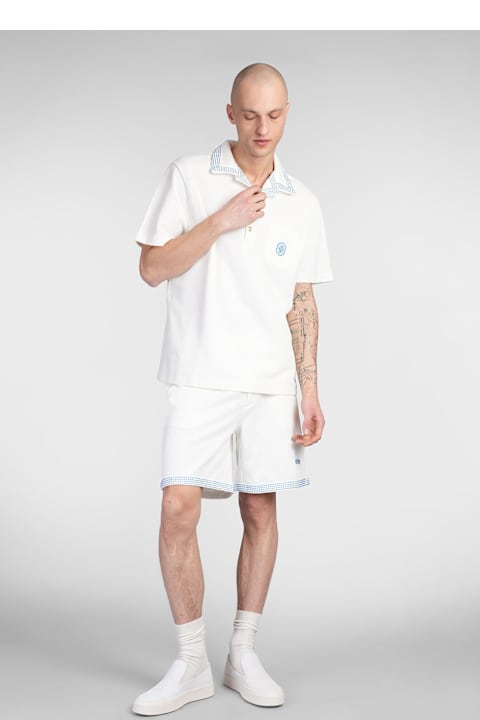 Drôle de Monsieur Clothing for Men Drôle de Monsieur Polo In White Cotton