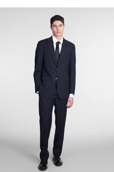 Suits for Men Giorgio Armani Dress In Blue Wool