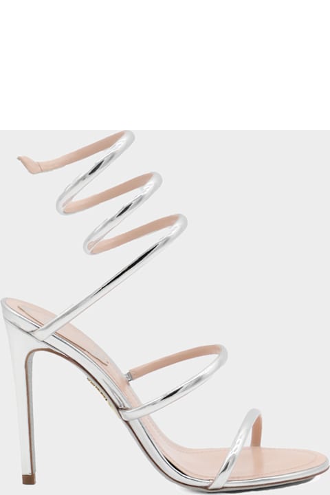 أدوات منزلية René Caovilla Silver Leather Sandals