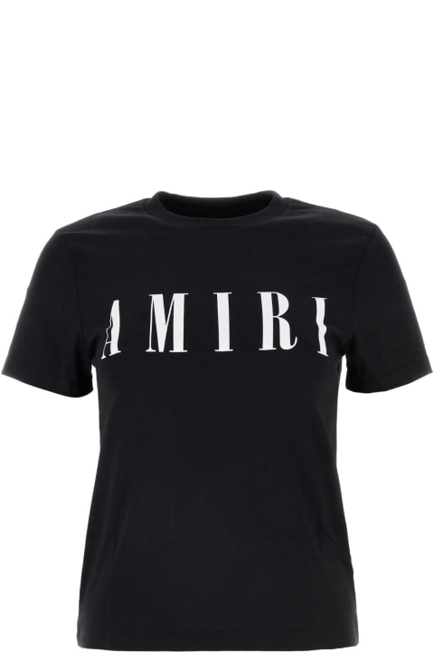 Topwear for Women AMIRI Black Cotton T-shirt